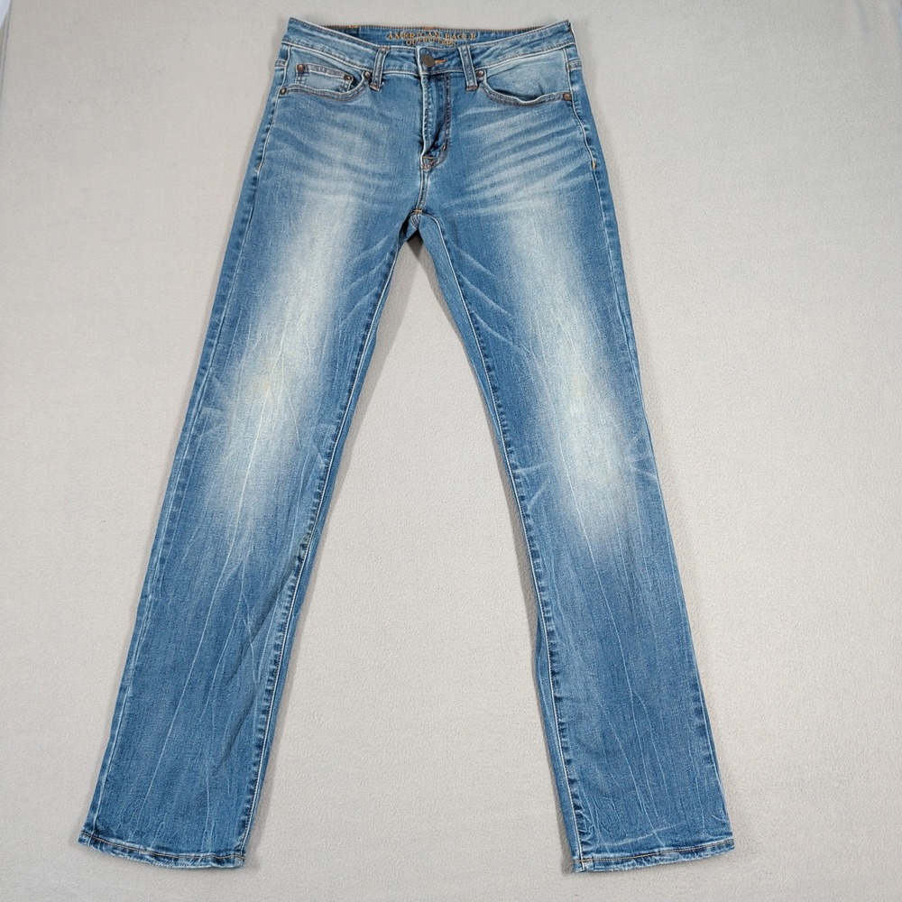 American Eagle Jeans Mens 30x34 Blue Original Straight Active Flex Denim Pants